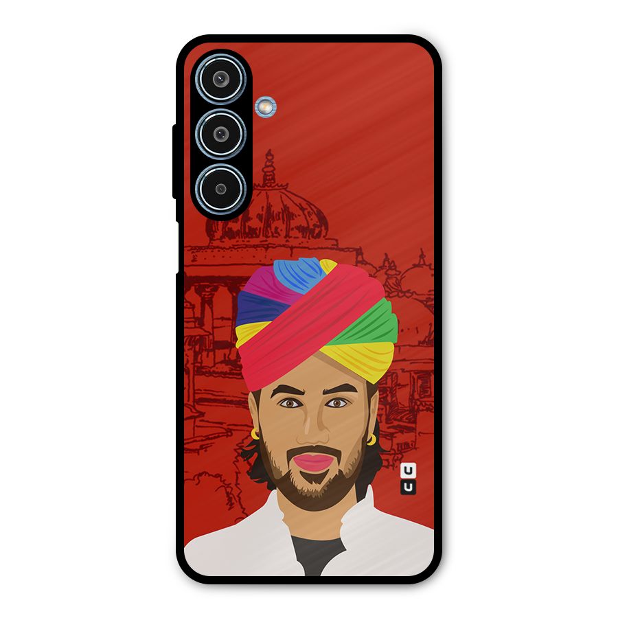 The Rajasthani Chokro Metal Back Case for Galaxy M35