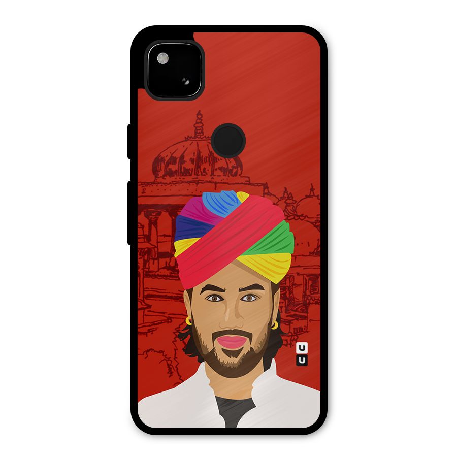 The Rajasthani Chokro Metal Back Case for Google Pixel 4a