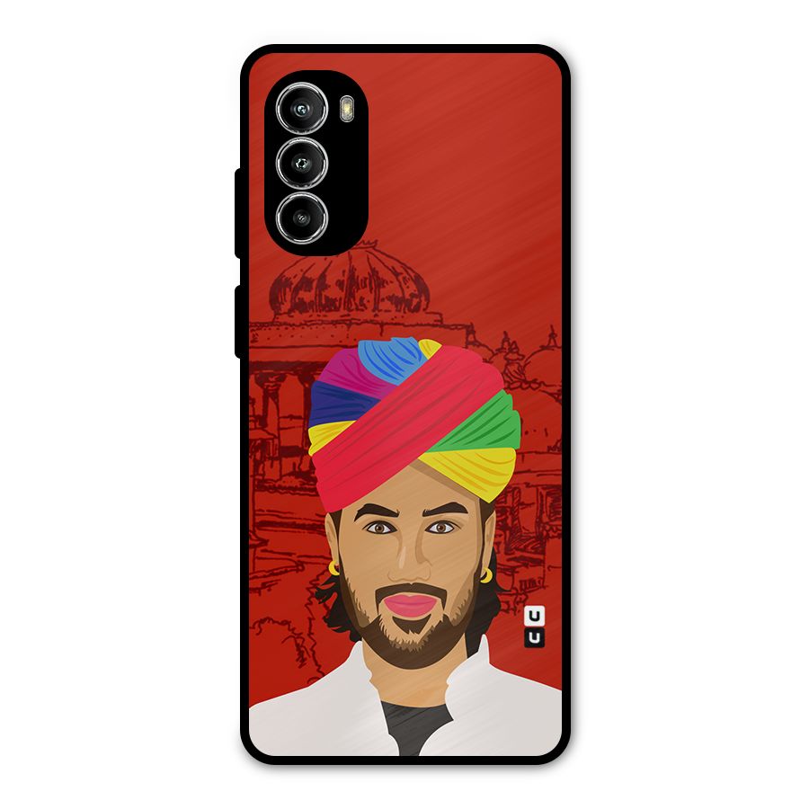 The Rajasthani Chokro Metal Back Case for Moto G52