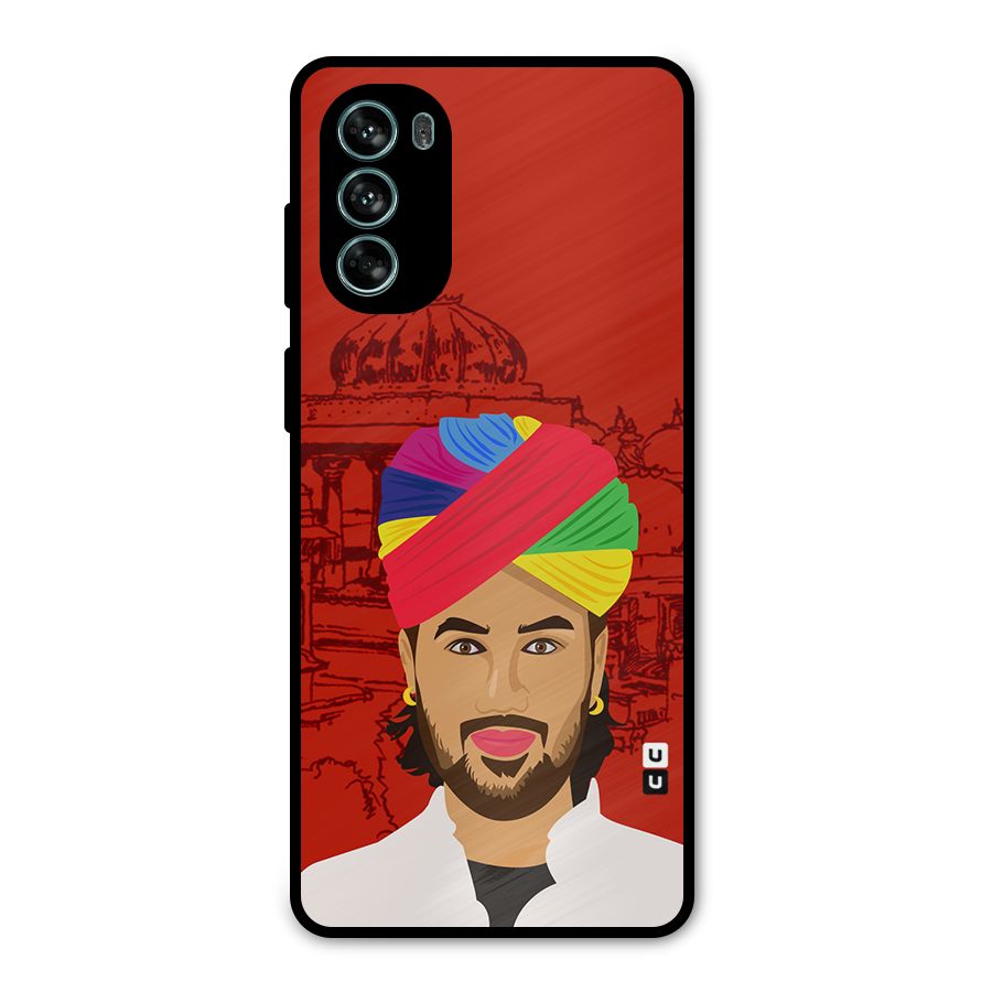 The Rajasthani Chokro Metal Back Case for Moto G62