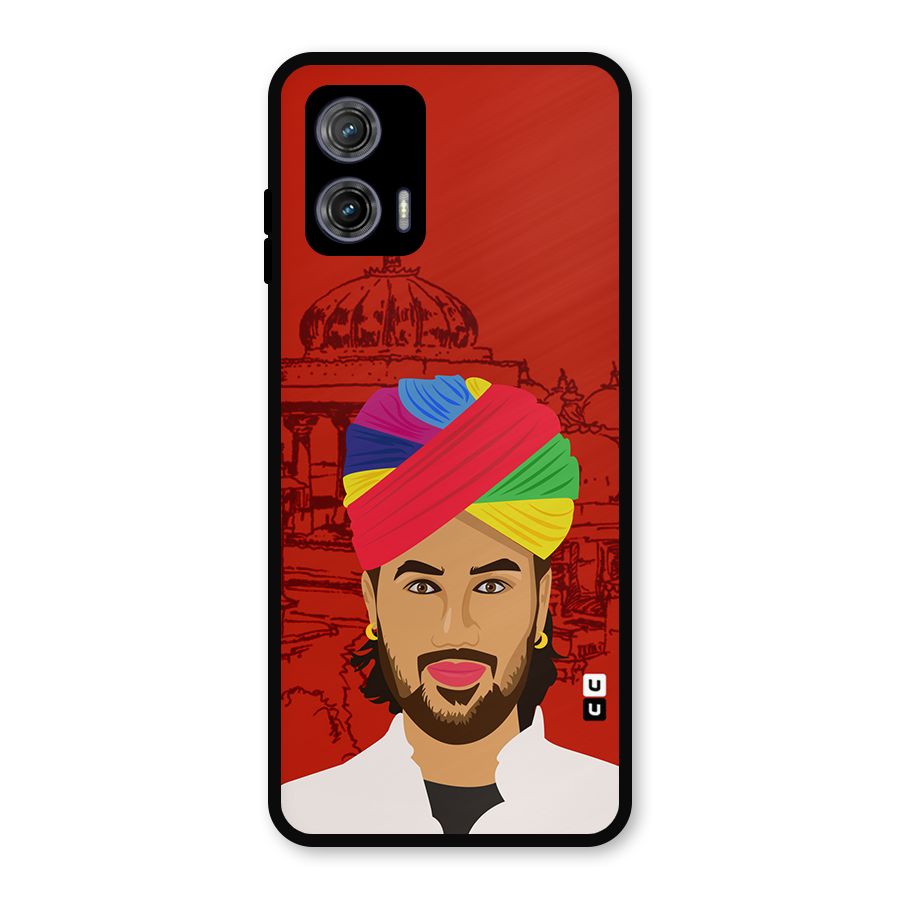 The Rajasthani Chokro Metal Back Case for Moto G73