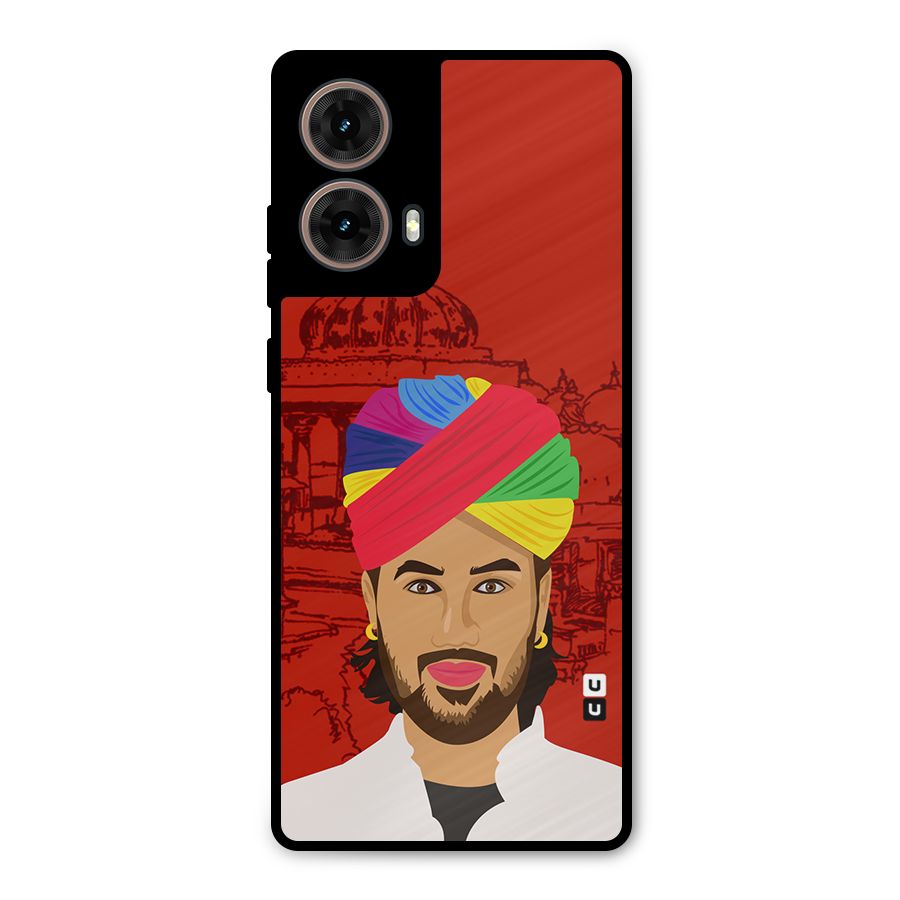 The Rajasthani Chokro Metal Back Case for Moto G85