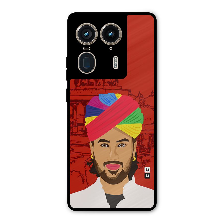 The Rajasthani Chokro Metal Back Case for Motorola Edge 50 Ultra