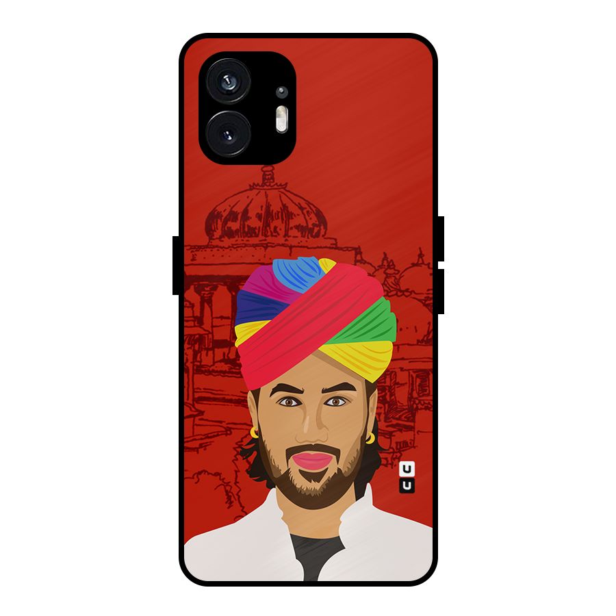 The Rajasthani Chokro Metal Back Case for Nothing Phone 2