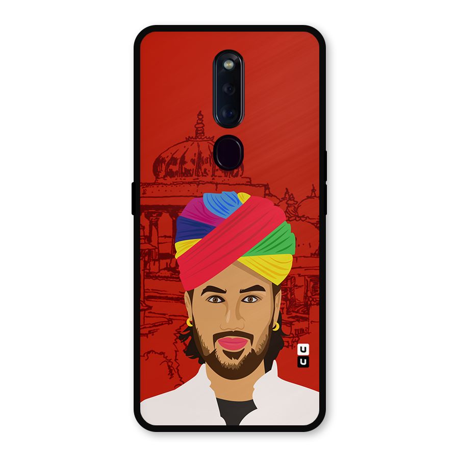 The Rajasthani Chokro Metal Back Case for Oppo F11 Pro
