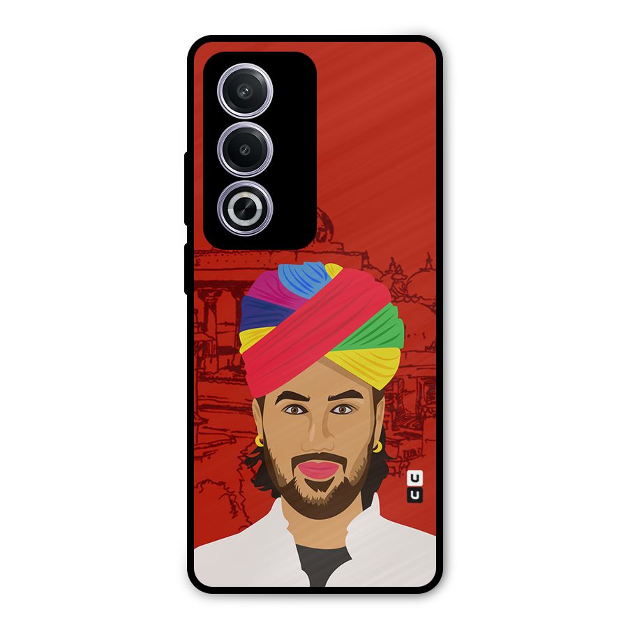 The Rajasthani Chokro Metal Back Case for Oppo K12x