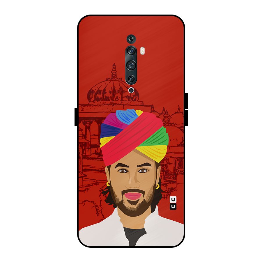 The Rajasthani Chokro Metal Back Case for Oppo Reno2 F