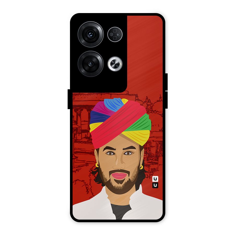 The Rajasthani Chokro Metal Back Case for Oppo Reno8 Pro 5G