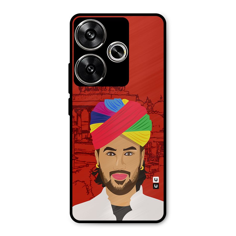 The Rajasthani Chokro Metal Back Case for Poco F6