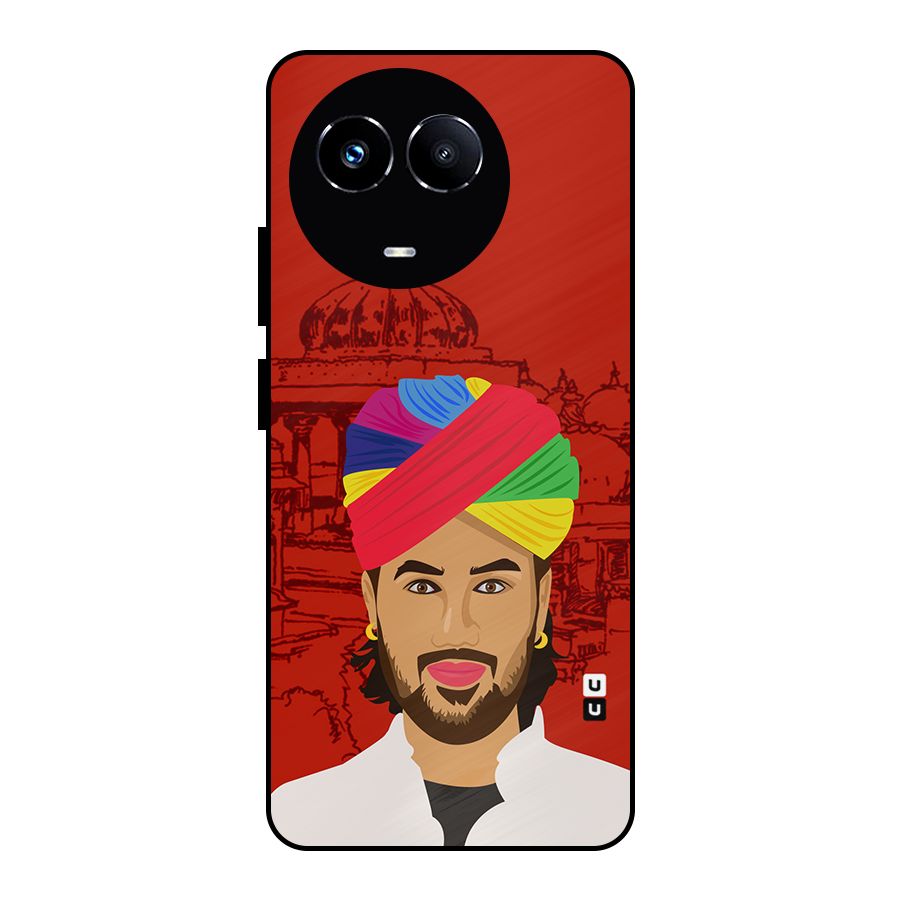 The Rajasthani Chokro Metal Back Case for Realme Narzo 60X