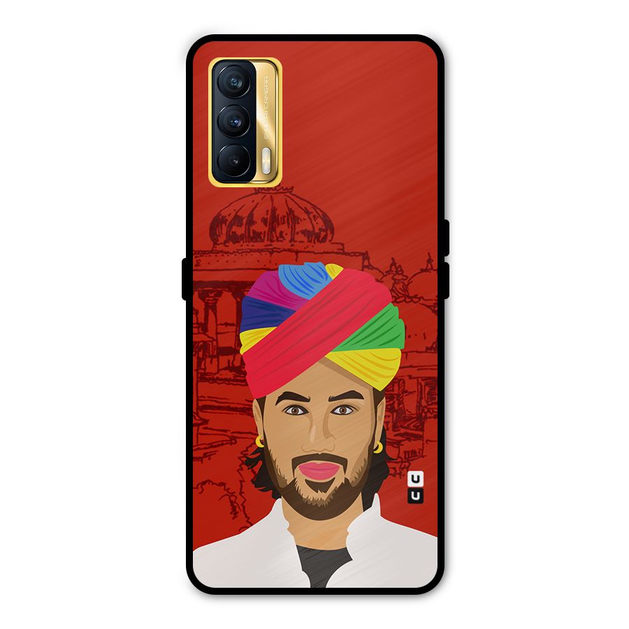 The Rajasthani Chokro Metal Back Case for Realme X7