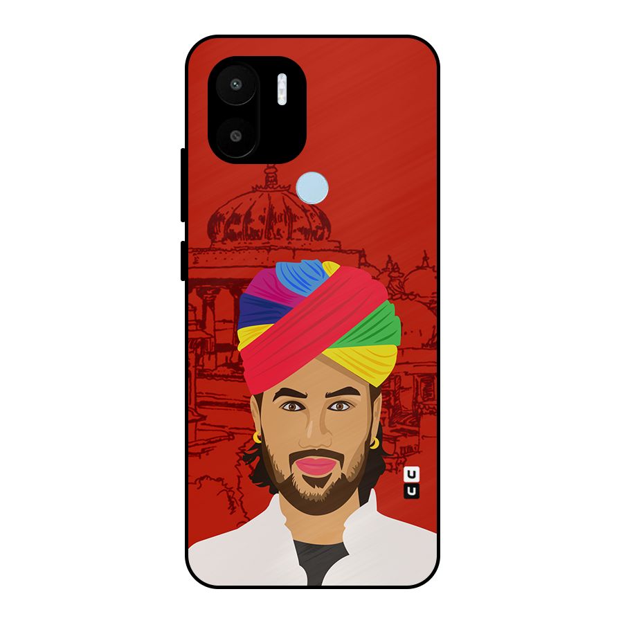 The Rajasthani Chokro Metal Back Case for Redmi A2+