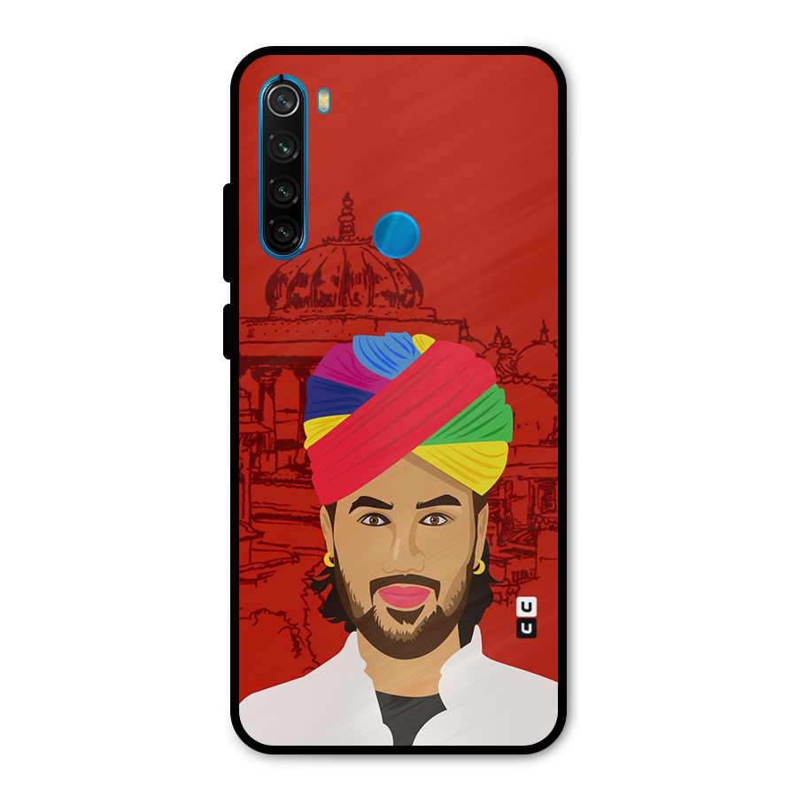 The Rajasthani Chokro Metal Back Case for Redmi Note 8