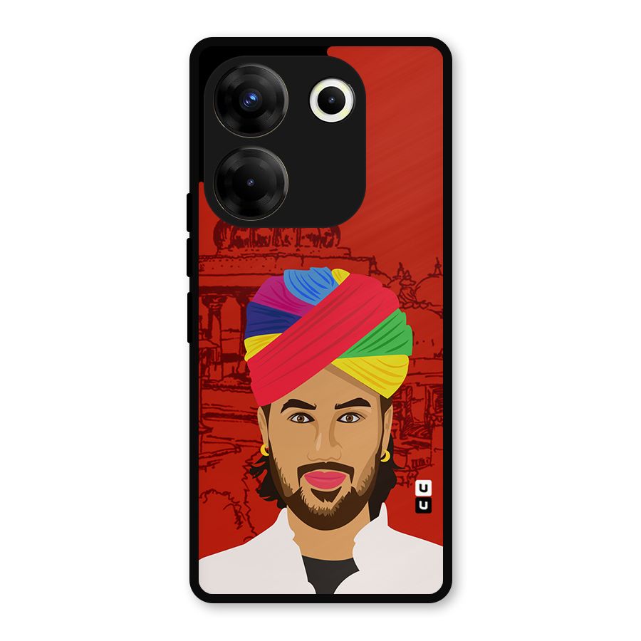 The Rajasthani Chokro Metal Back Case for Tecno Camon 20