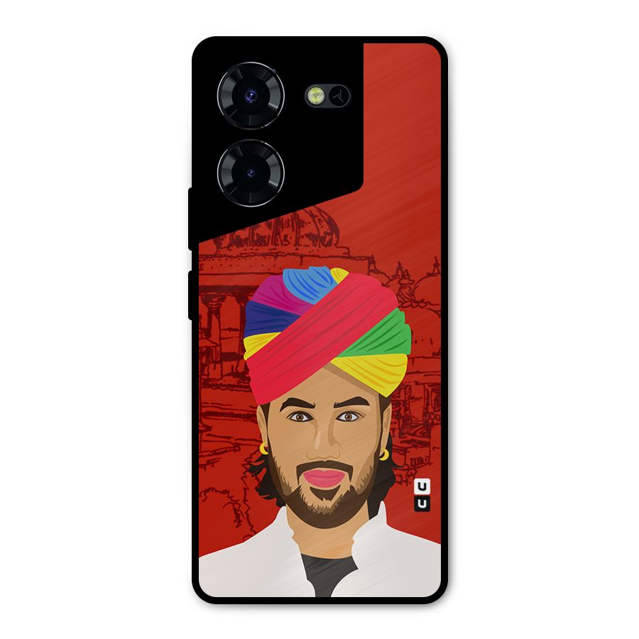 The Rajasthani Chokro Metal Back Case for Tecno Pova 5 Pro 5G