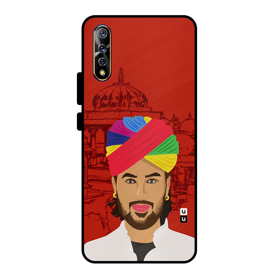 The Rajasthani Chokro Metal Back Case for Vivo S1