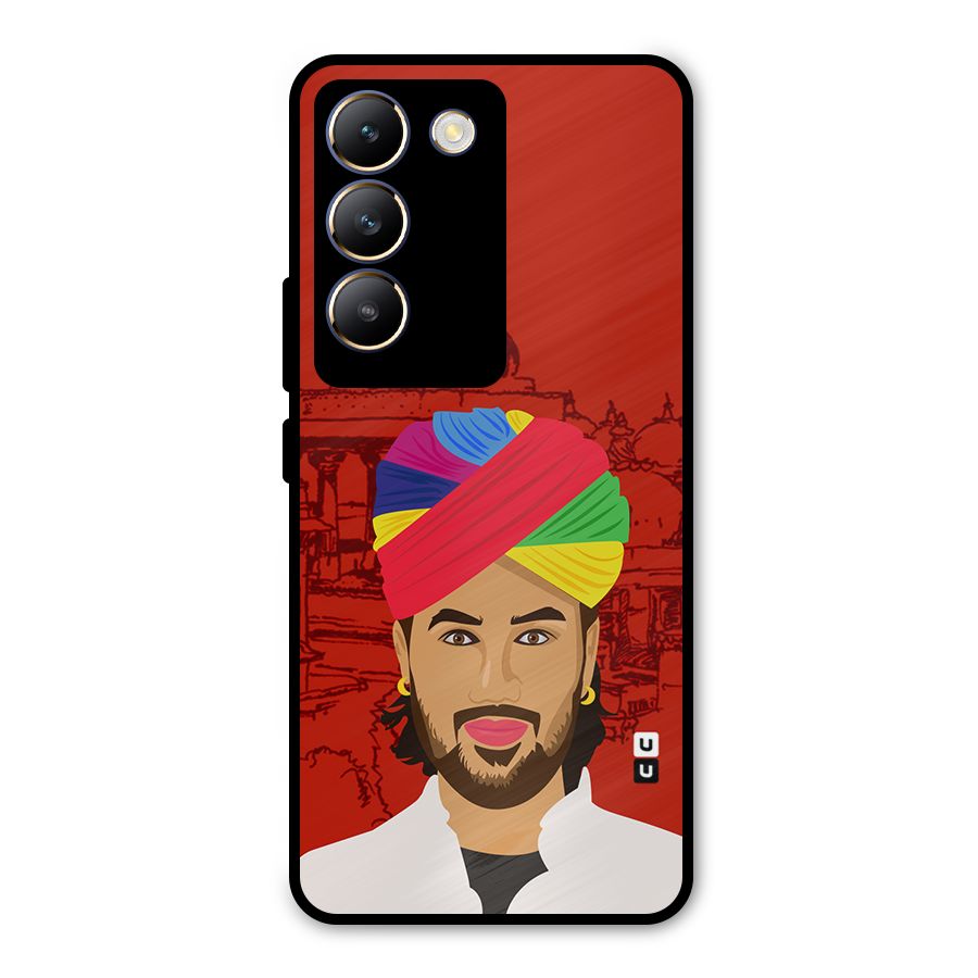 The Rajasthani Chokro Metal Back Case for Vivo T3 5G