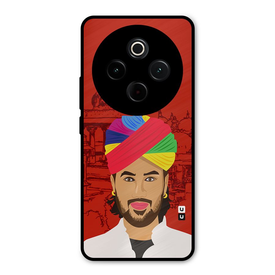 The Rajasthani Chokro Metal Back Case for Vivo T4