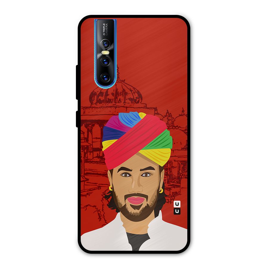 The Rajasthani Chokro Metal Back Case for Vivo V15 Pro