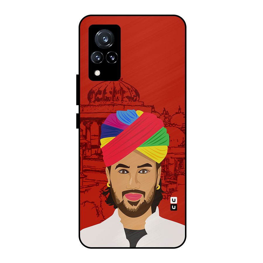 The Rajasthani Chokro Metal Back Case for Vivo V21 5G