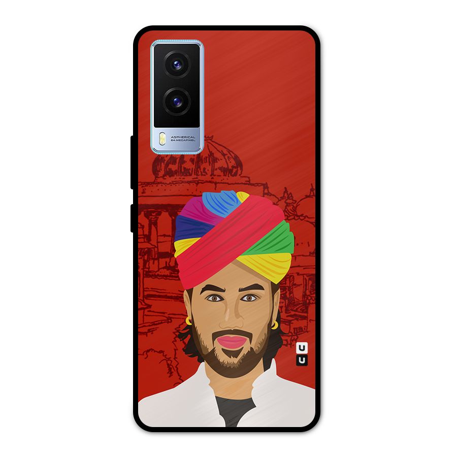 The Rajasthani Chokro Metal Back Case for Vivo V21e 5G