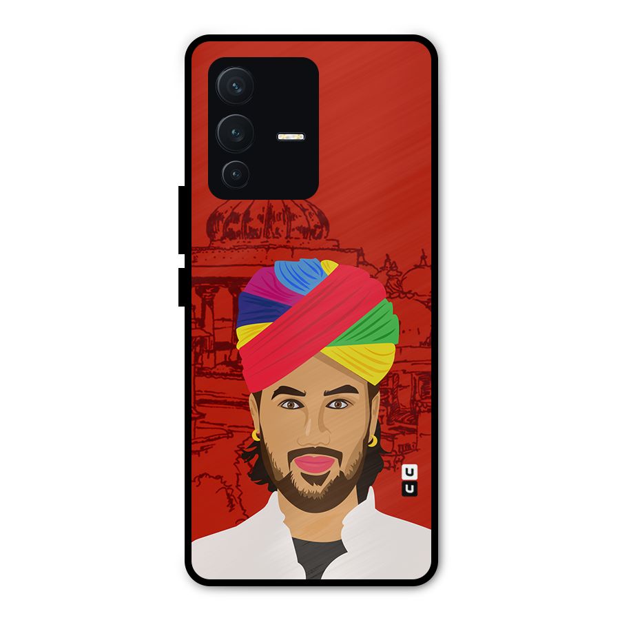 The Rajasthani Chokro Metal Back Case for Vivo V23 Pro