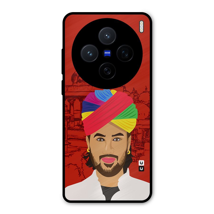 The Rajasthani Chokro Metal Back Case for Vivo X200