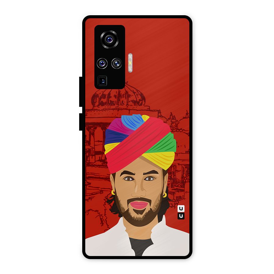 The Rajasthani Chokro Metal Back Case for Vivo X50 Pro