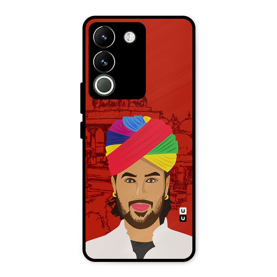The Rajasthani Chokro Metal Back Case for Vivo Y200