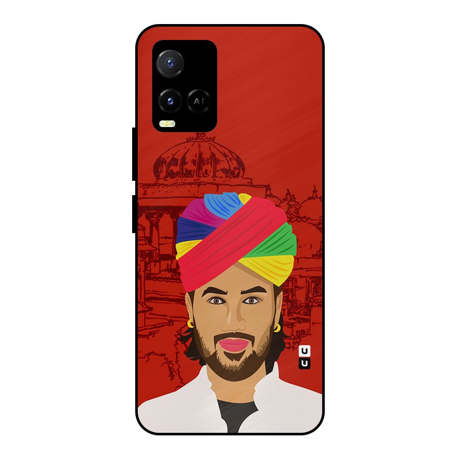 The Rajasthani Chokro Metal Back Case for Vivo Y21