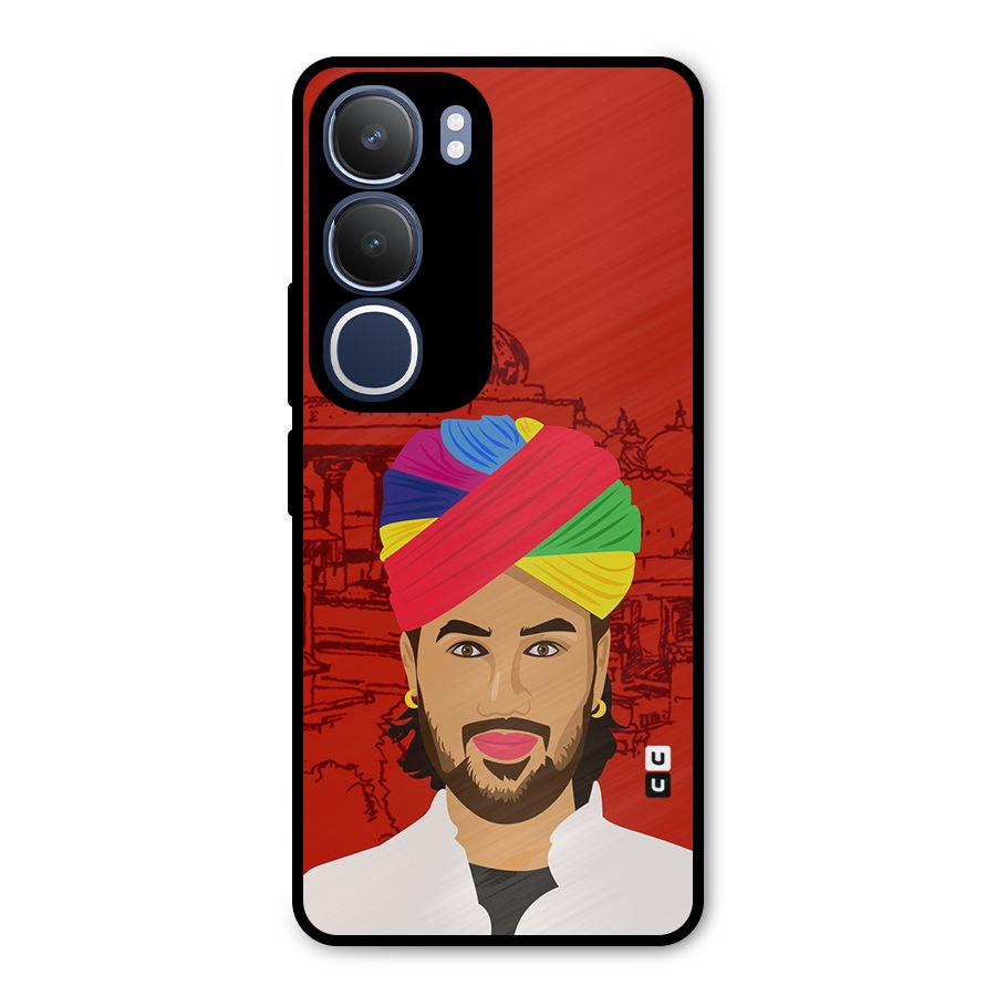 The Rajasthani Chokro Metal Back Case for Vivo Y29