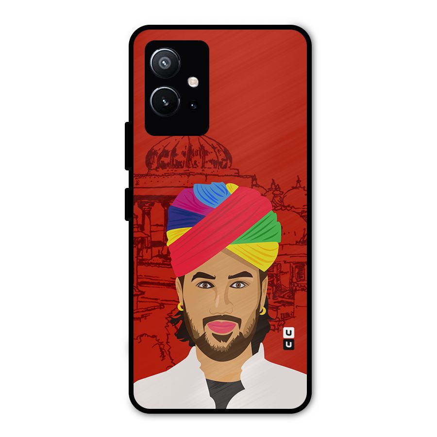 The Rajasthani Chokro Metal Back Case for Vivo Y75 5G