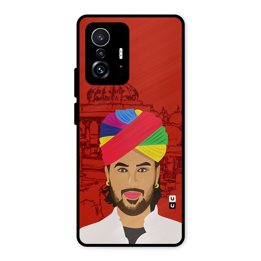 The Rajasthani Chokro Metal Back Case for Xiaomi 11T Pro