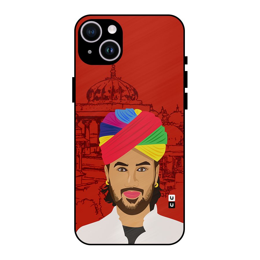 The Rajasthani Chokro Metal Back Case for iPhone 14 Plus