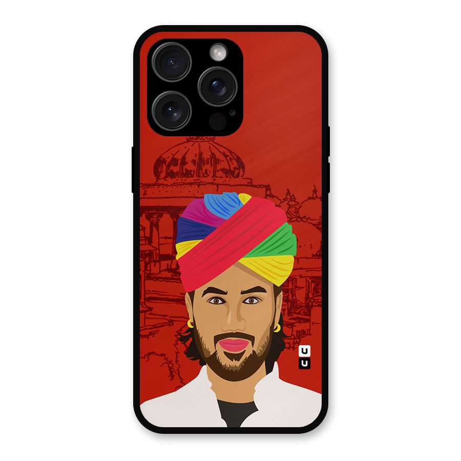 The Rajasthani Chokro Metal Back Case for iPhone 15 Pro Max