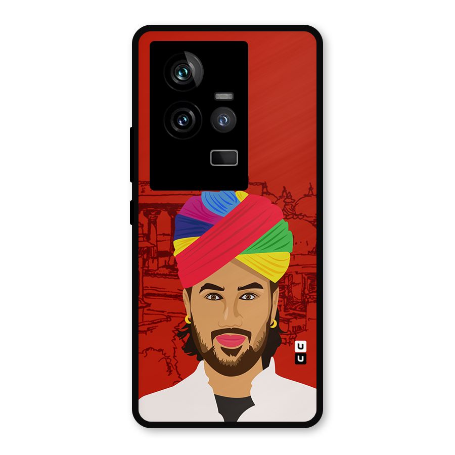 The Rajasthani Chokro Metal Back Case for iQOO 11 5G