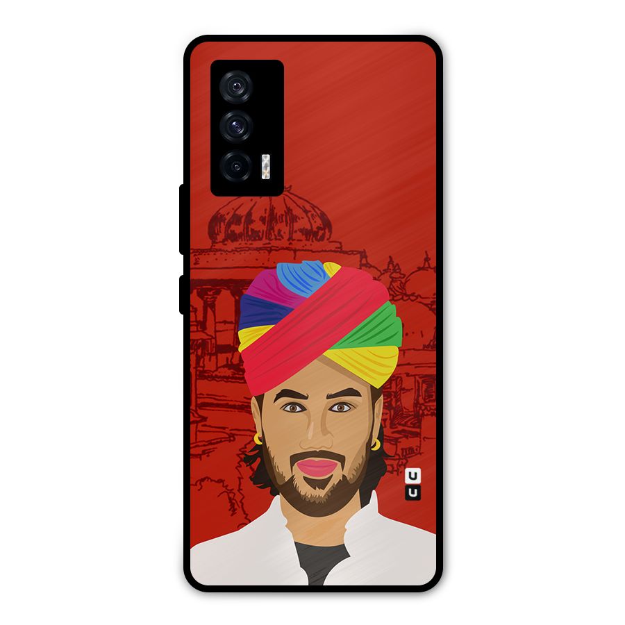 The Rajasthani Chokro Metal Back Case for iQOO 7 5G
