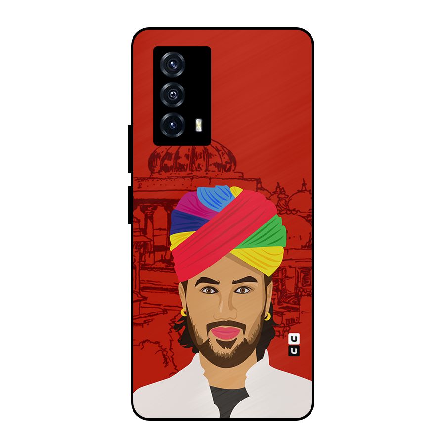 The Rajasthani Chokro Metal Back Case for iQOO Z5