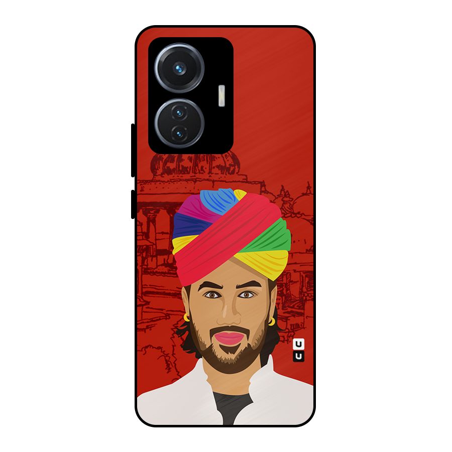The Rajasthani Chokro Metal Back Case for iQOO Z6 44W