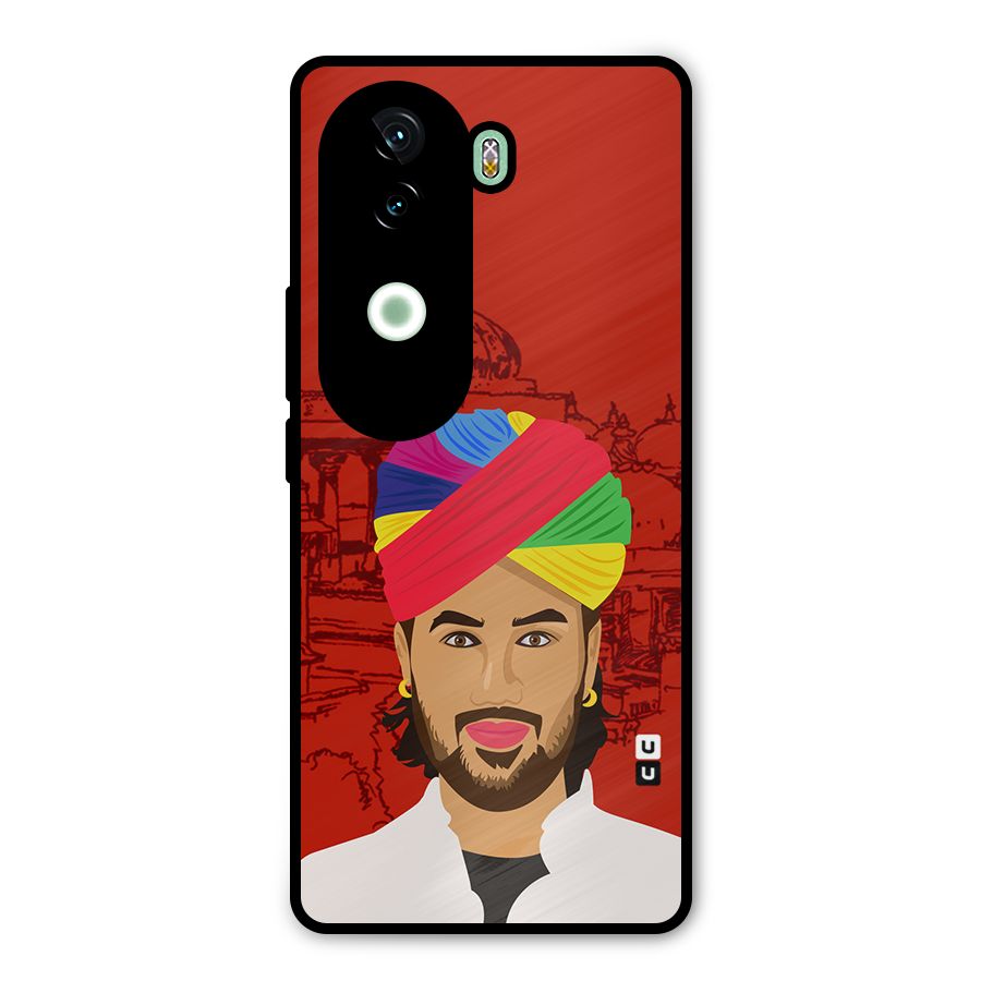 The Rajasthani Chokro Metal Back Case for iQOO Z9s