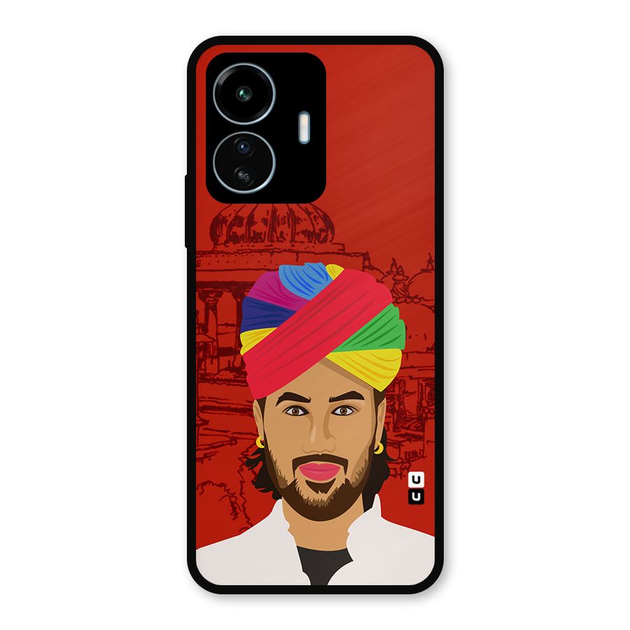 The Rajasthani Chokro Metal Back Case for vivo iQOO Z6 Lite 5G