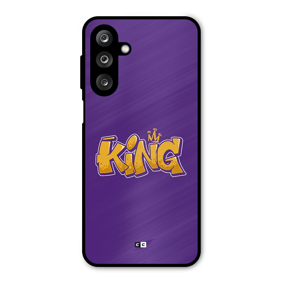 The Royal King Metal Back Case for Galaxy M36