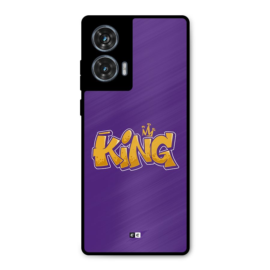 The Royal King Metal Back Case for Motorola Edge 50 Fusion