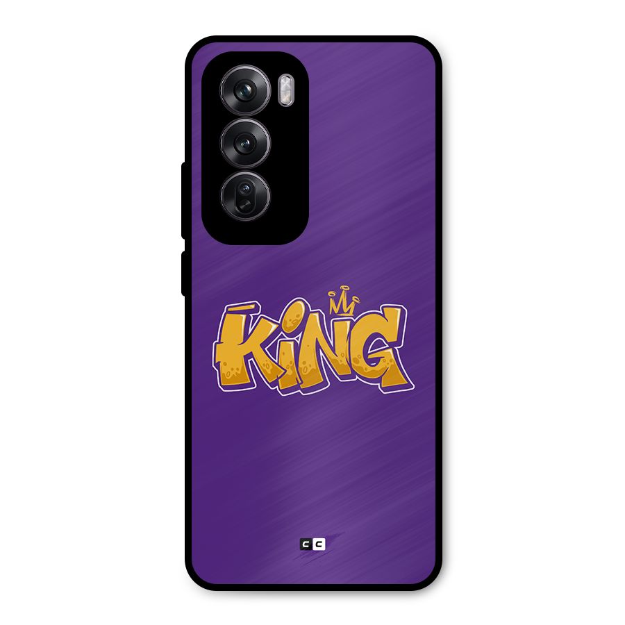The Royal King Metal Back Case for Oppo Reno12 Pro