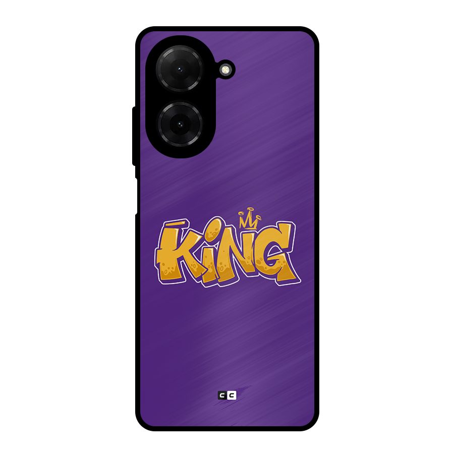 The Royal King Metal Back Case for Redmi A5 4G