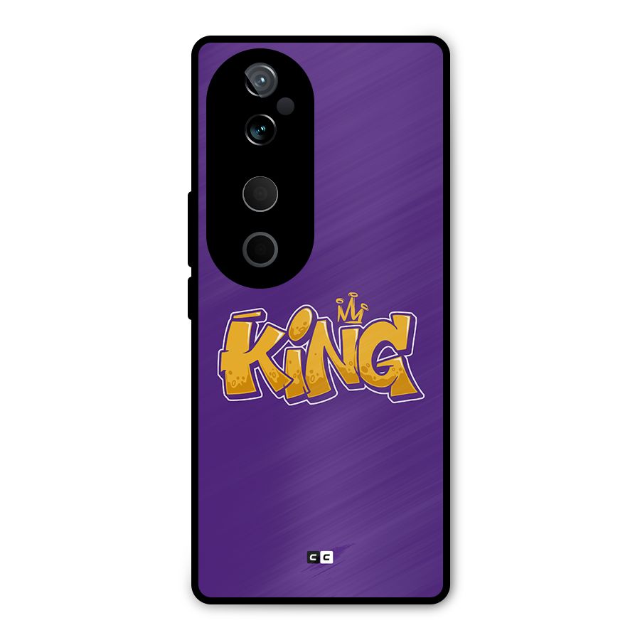 The Royal King Metal Back Case for Vivo T3 Ultra