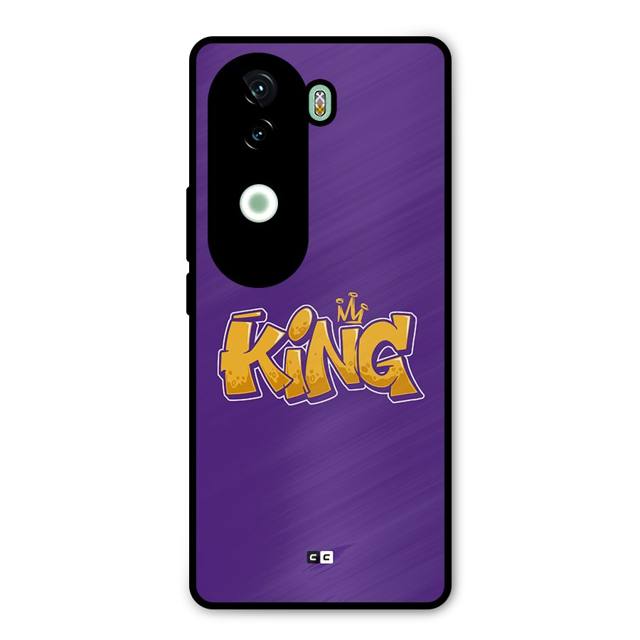 The Royal King Metal Back Case for iQOO Z9s