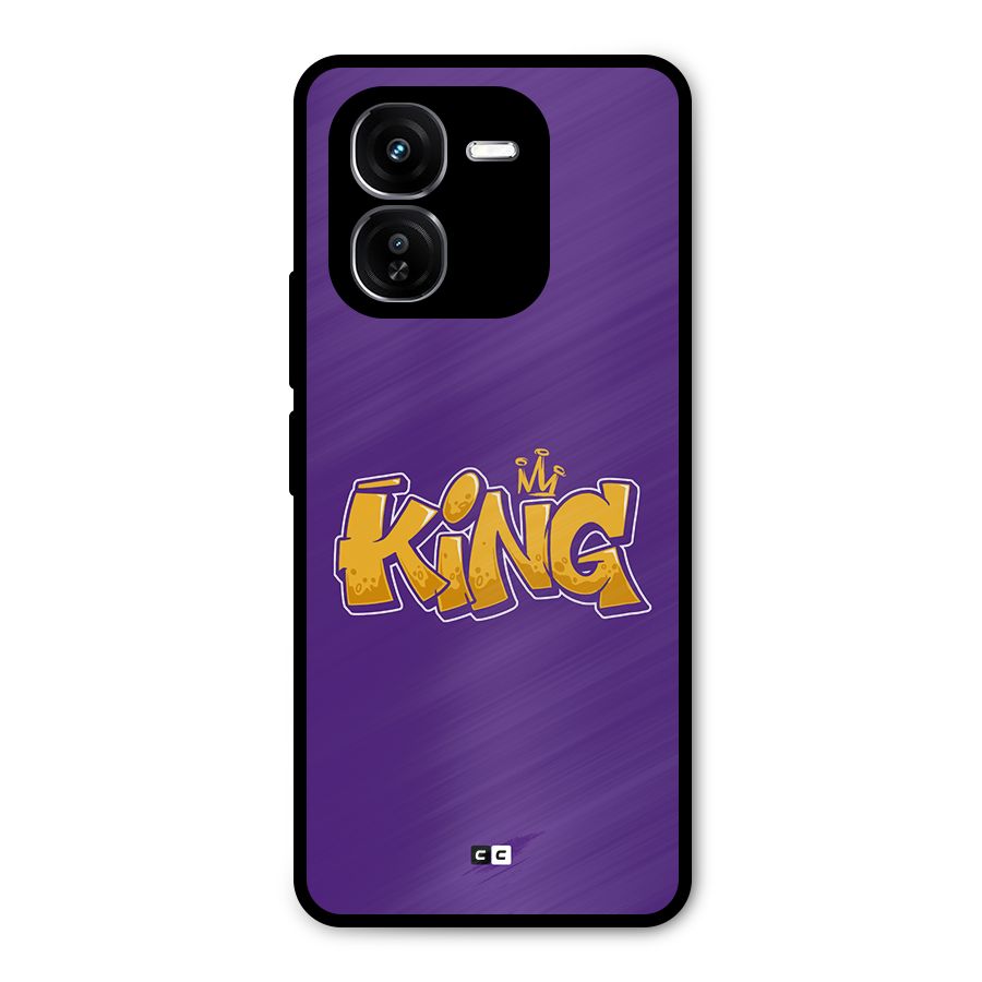 The Royal King Metal Back Case for iQOO Z9x