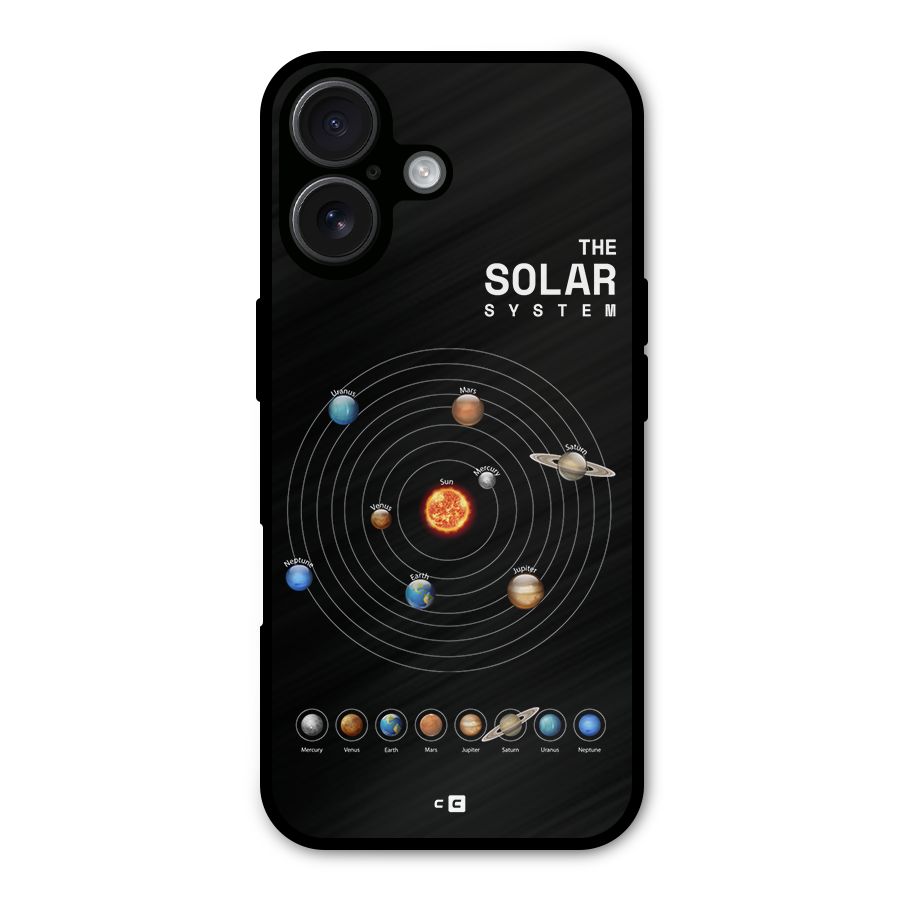 The Solar System Metal Back Case for iPhone 16
