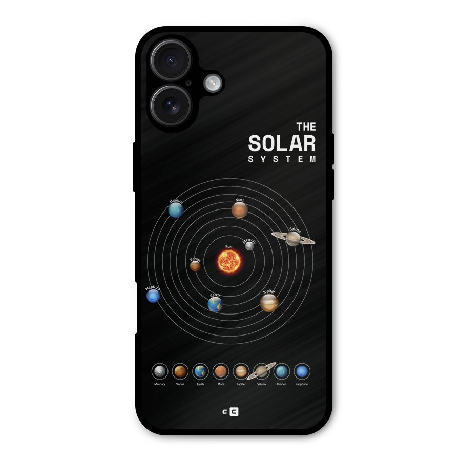 The Solar System Metal Back Case for iPhone 16 Plus